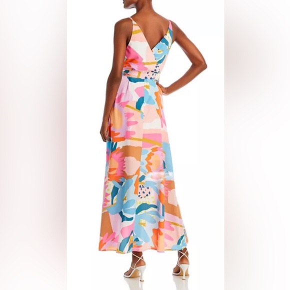 AQUA Floral Print Maxi Dress - Picture 3 of 6